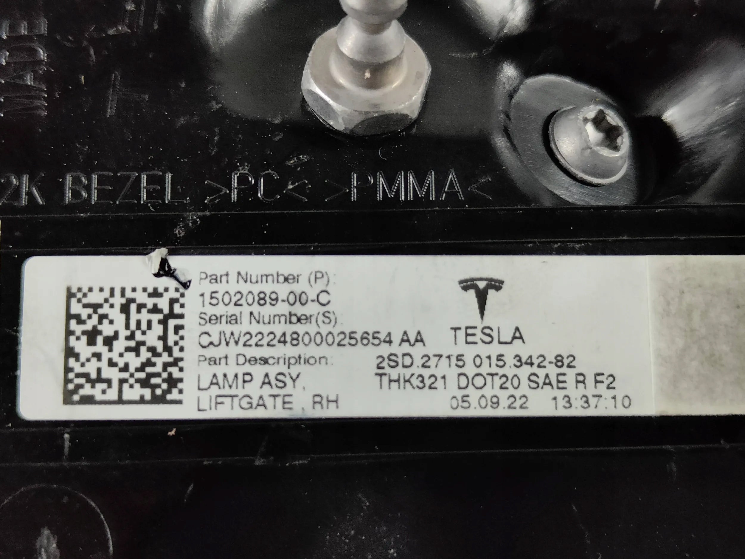 Tesla Roadster Rückleuchte Rechts 150208900C Rearlamp